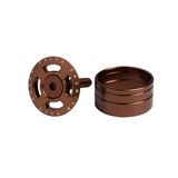 Floare Furca cu Capac DEITY Crosshair cu distantiere bronz