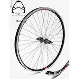 Roata Bicicleta Crosser X3, 36H, 28", Spate, QR, Caseta, capsata, negru