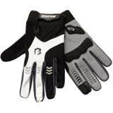 Manusi Bicicleta Lungi BikeFun Controll, alb-negru