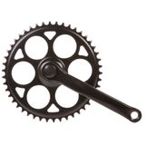 Angrenaj Pedalier 46T Metal Negru (Patrat)