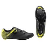Pantofi Ciclism Northwave Road Core Plus 2, negru-galben