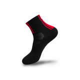 Sosete FLR Elite 9cm Negru-Rosu