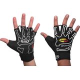 Manusi Bicicleta Scurte Northwave Skeleton, negru-alb