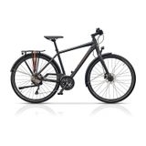 City Bike Cross Quest Man Trekking 28" gri-portocaliu