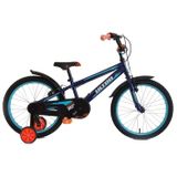 Bicicleta Copii cu Roti Ajutatoare Ultra Kidy 20 V-Brake Albastru 6-8 ani