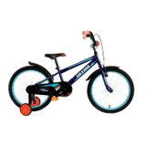 Bicicleta Copii cu Roti Ajutatoare Ultra Kidy 20 Albastru