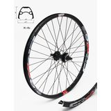 Roata Bicicleta Crosser X6 36H 28" Fata QR Disc capsata Negru