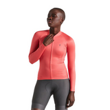 Bluza Ciclism Tehnic Specialized Women's SL Air Solid LS, Vivid Coral