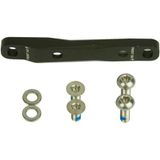 Adaptor Montaj Etrier Frana pe Disc Sram 0F/20F (fata 140/fata 160), 2 tevi dinel inoxidabtl