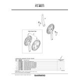 Brat pedalier Shimano FC-M311 170MM