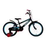 Bicicleta Copii cu Roti Ajutatoare Ultra Kidy 20 V-Brake Negru