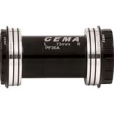 Butuc pedalier Cema PF30A pentru Shimano W 73 x ID 46 mm Ceramic-Negru- Interlock
