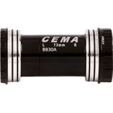 Butuc pedalier CEMA BB30A pentru SRAM GXP W: 73 x ID: 42 mm Ceramic - Negru, Interlock