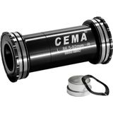 Butuc Pedalier CEMA BB89 pentru Sram GXP W: 89,5 x ID: 41 mm Stainless Steel - Negru