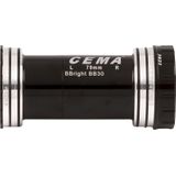 Butuc pedalier CEMA BBright46 pentru SRAM GXP W: 79 x ID: 46 mm Ceramic - Negru, Interlock