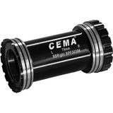 Butuc pedalier BBright46 pentru Praxis M30 W: 79 x ID: 46 mm Stainless Steel - Negru