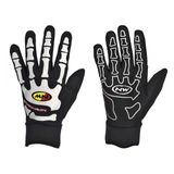 Manusi Bicicleta Lungi Northwave Skeleton, negru-alb