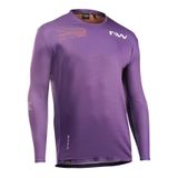 Bluza Ciclism Tehnica Northwave Edge 2 Gri-Mov Long Mov-Portocaliu