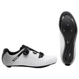 Pantofi Ciclism Northwave Road Core Plus 2, alb-negru