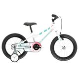 Bicicleta Copii cu Roti Ajutatoare Junior Kross Mini 3.0 16 Alb