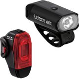 Set Lumini Fata-Spate Lezyne Mini Drive 400XL si KTV Drive Pro Plus Negru