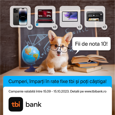 Fii de nota 10 cu tbi bank!