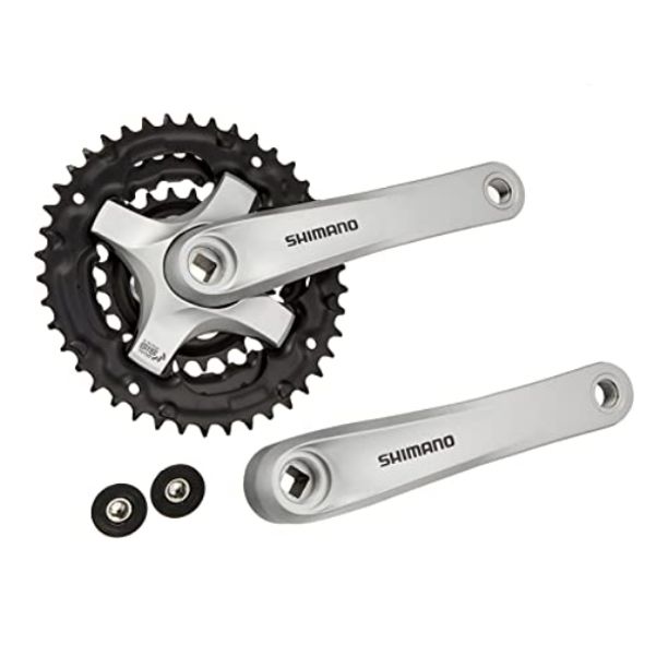 Angrenaj Bicicleta Shimano FC-TY501 42x34x24T 8/7/6S 175mm Argintiu