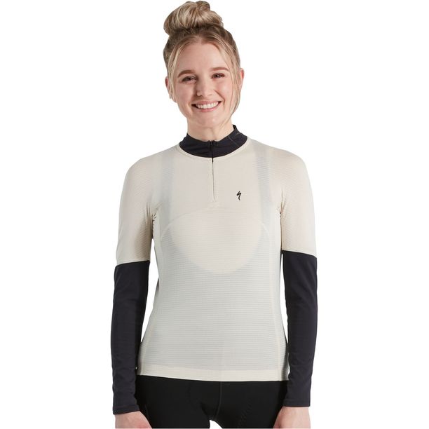Bluza Ciclism Tehnica Specialized Women's Prime Power Grid LS, White Mountains