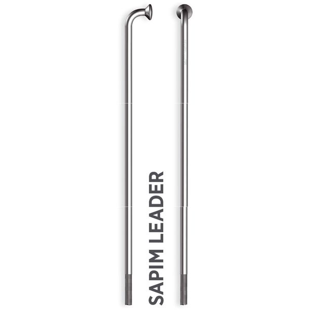 Spita Sapim Leader Inox 14G 252mm J-Bend + Polyax cupru 14G 12mm argintiu