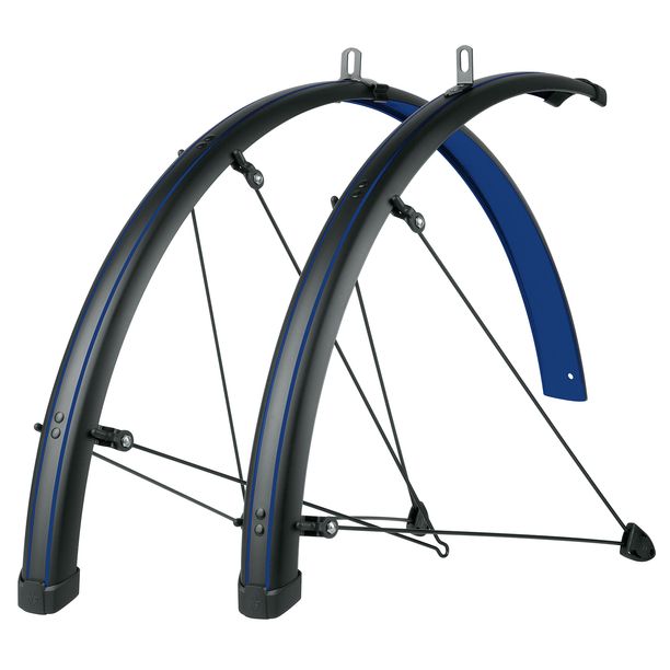 Aparatori Noroi Set fata-spate SKS Stingray 28, negru-albastru
