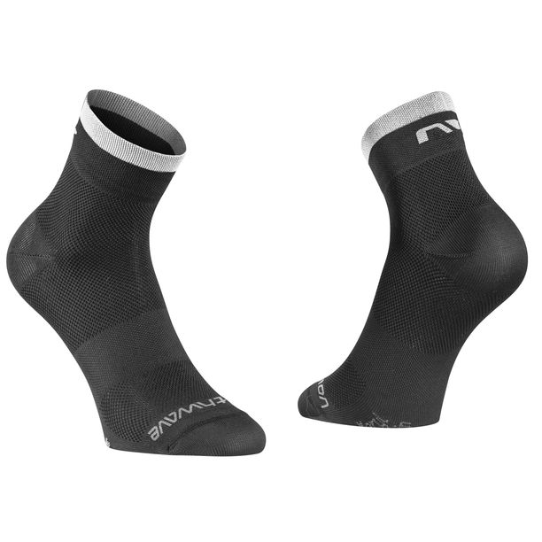 Sosete Ciclism Northwave Origin, negru-alb