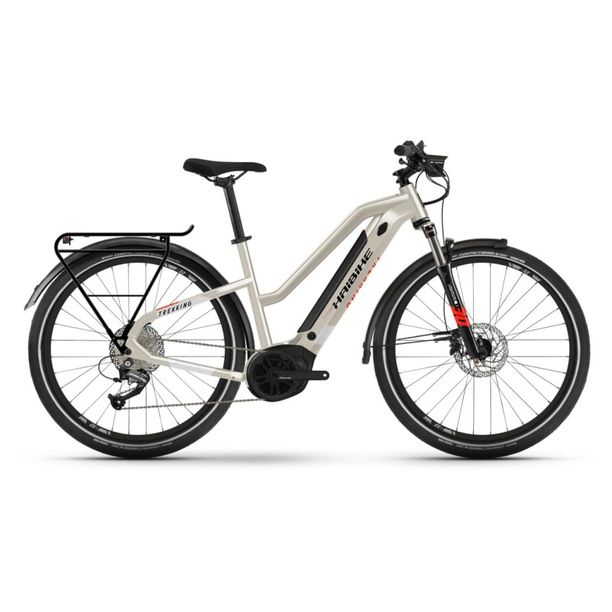 Bicicleta Electrica Trekking Haibike Trekking 4 Mid desert/white