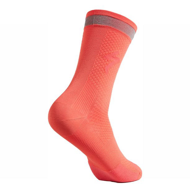 Sosete Ciclism Specialized Soft Air Reflective Tall - Vivid Coral