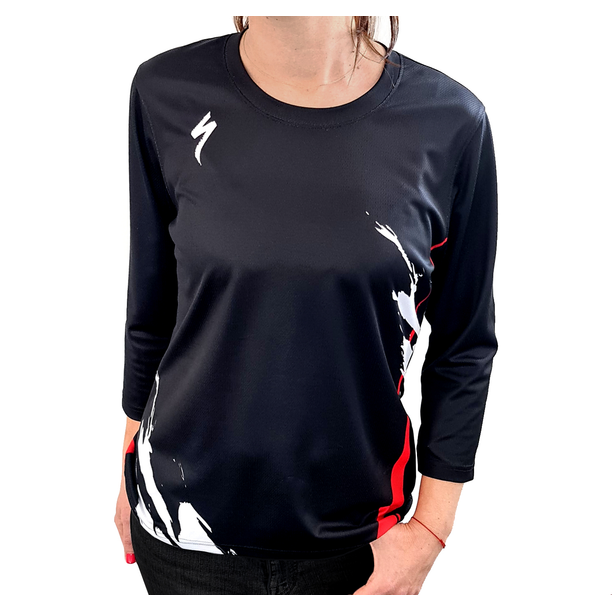 Tricou Ciclism Tehnic Specialized Women's All Mountain 3/4, Trail of Flames