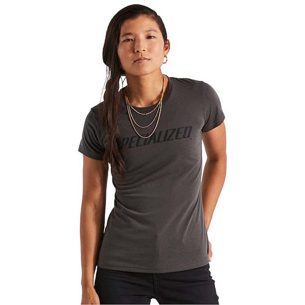 Tricou Ciclism Casual Specialized Women's Wordmark SS, Charcoal S