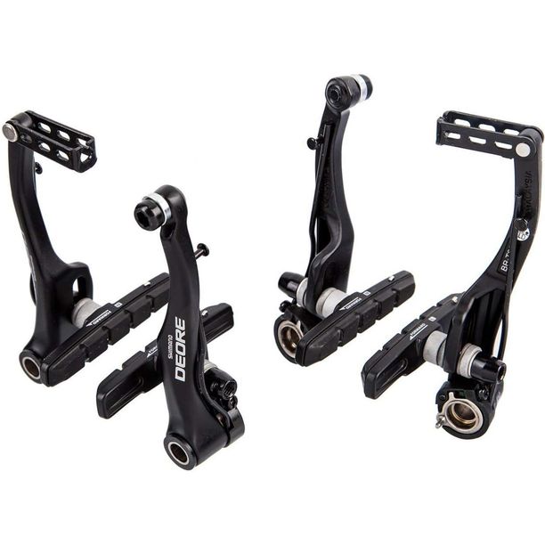Frana V-Brake Shimano Deore BR-T610, Fata, 2.00 X-Type (Thin Spacer Outside), saboti S70C, Suruburi 16.0/25.0mm, Ghidaj 90D