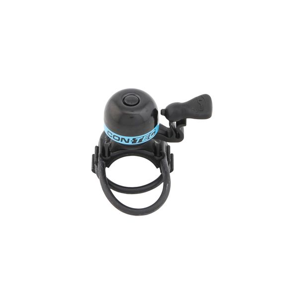 Sonerie Bicicleta Contec Mini Bing - negru/Neo albastru
