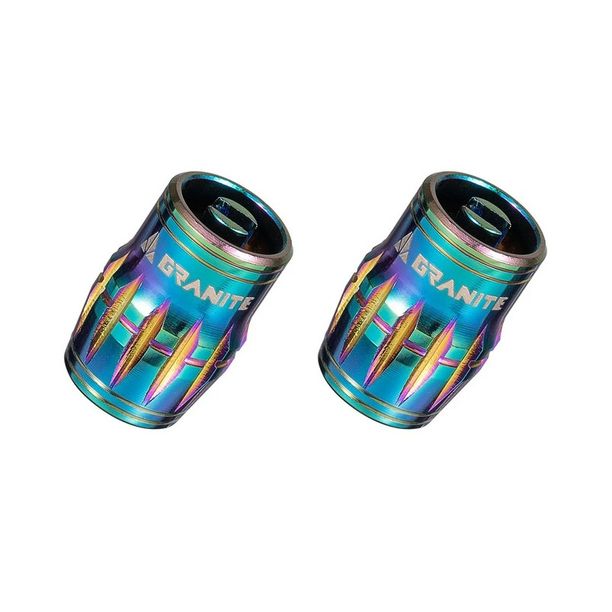 Set Capac Valva-Ventil (2 buc) Granite Design Juicy Nipples (GVC24-55) alu CNC pt valva AV (schrader) functii suplimentare - extragere ventil-dezumflare oil slick, AM