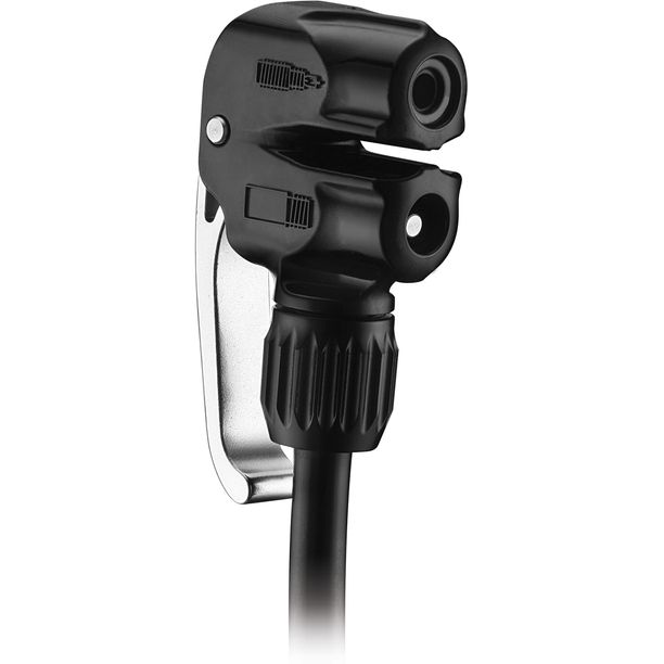 Pompa Bicicleta Dual Valve Pump Head for Presta and Shrader, negru