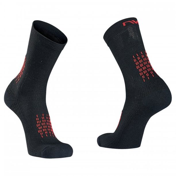 Sosete Ciclism Northwave Northwave Fast, negru-rosu