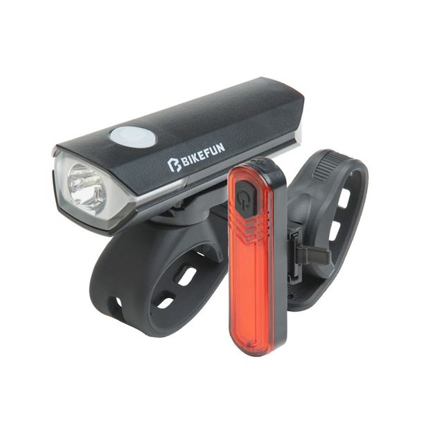 Set Lumini Fata/Spate BikeFun Buster 400+Blaze RL