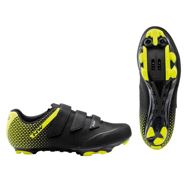 Pantofi Ciclism Northwave MTB Origin 2, negru-galben-fluo