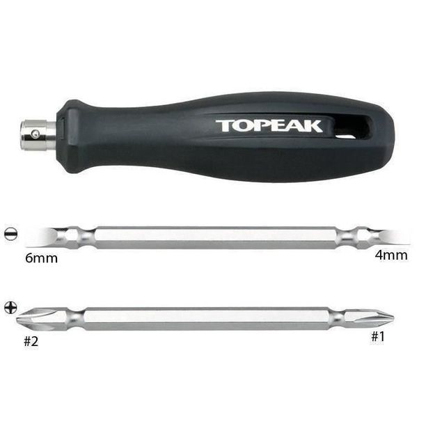 Topeak unealta surubelnita Quad Driver, neagra-argintie