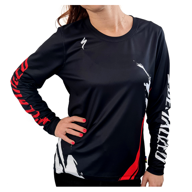 Bluza Ciclism Tehnica Specialized Women's All Mountain LS, Trail of Flames