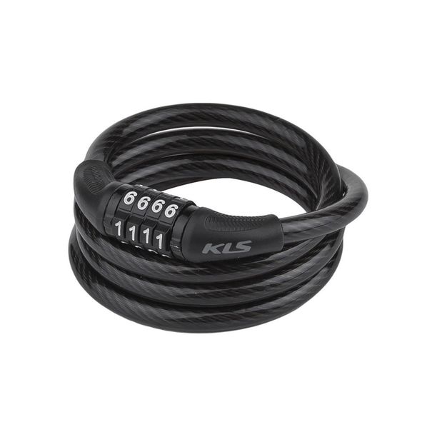 Antifurt spirala Kellys Code, cifru, 1000mm, negru