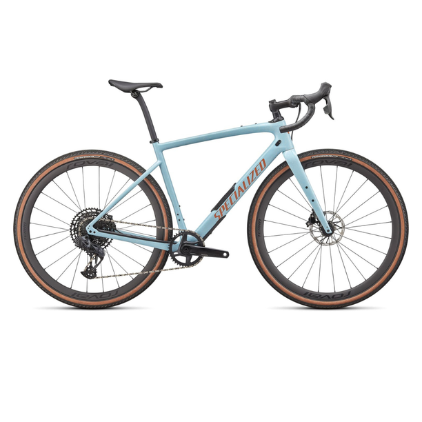 Bicicleta Gravel Specialized Diverge Expert Carbon, Gloss Arctic Blue-Sand Speckle
