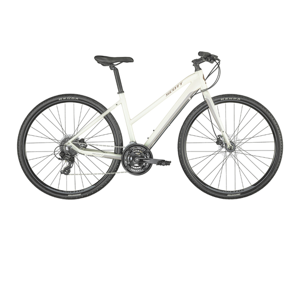 Bicicleta Trekking Scott Sub Cross 50 Dama, Alb-Roz