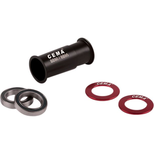 Monobloc CEMA BB90 BB95 Shimano SG3 Ceramic COATED Negru Argintiu Hollowtech II