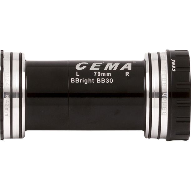 Butuc pedalier CEMA BBright46 pentru SRAM GXP W: 79 x ID: 46 mm Stainless Steel - Negru, Interlock