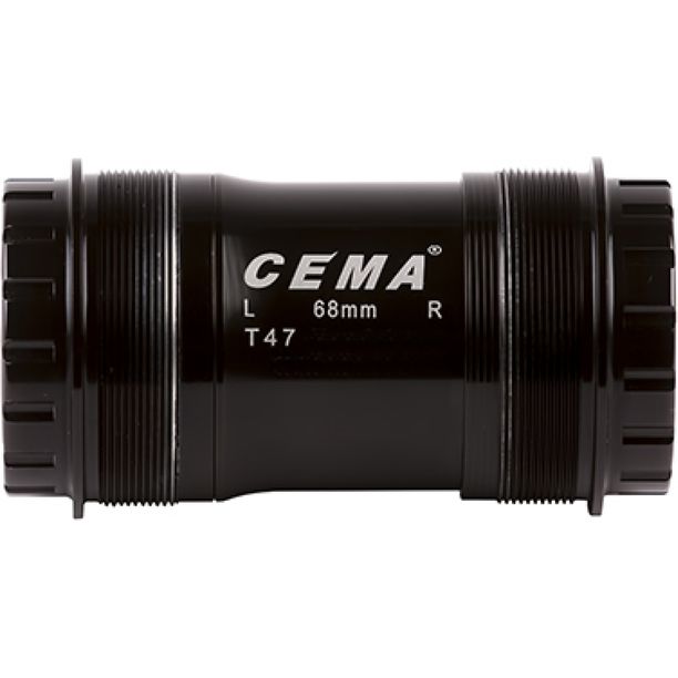Butuc Pedalier Cema T47 pentru FSA386-Rotor 30 mm W 68-73-M47x1-0 Stainless Steel-Negru